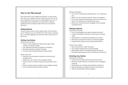 Letters to My Son - A Keepsake Journal for Fathers and Sons